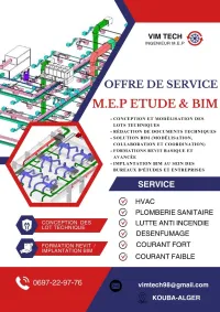 Offre de services : Études MEP, BIM & Formation 
