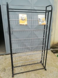 Présentoir Métallique, Porte Livre, Rayonnage, Étagère 