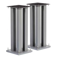 NorStone STYLUM SQUARE Silver satin (LA PAIRE) - Pieds Pour Enceintes