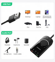 cable-ugreen-carte-son-externe-usb-35mm-adaptateur-audio-pour-microphone-ordinateur-portable-ps4-birkhadem-alger-algerie