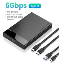 Ugreen Boitier externe 2.5" SATA 6Gb/s ► Type C + USB 3.0 ► 2 Câbles USB C TO C + USB 3.0 TO C