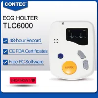 TLC6000 CONTEC dynamique 12 canaux 48 heures Holter ECG 
