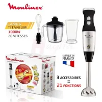 Moulinex BRAS Mixeur Plongeant 3en1 0.8L 1000W Moulinex DD883D10-LAME TITANIUM