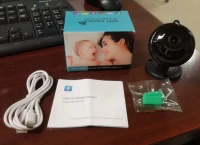 Mini caméra V380 pro Wi-Fi full HD infrarouge carte mémoire SD microphone et haut parleur intégré