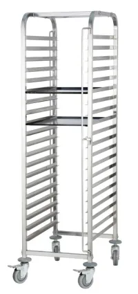 Chariot de patisserie inox 16 plats 60x40 cm ELITE