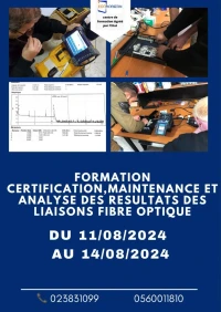 fibre optique Certification, Maintenance et Analyse des Résultats des Tests