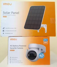 IMOU cellule PT 4G avec panneau solaire Plus Carte Sim 3MP 15000mAh batterie Original