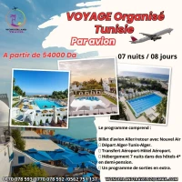 Voyage Organisé Hammamet par avion  