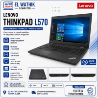 كمبيوتر-محمول-lenovo-thinkpad-l570-celeron-n3955u-4g-ram-128g-ssd-156-win10-occasion-القبة-الجزائر