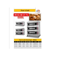 four a dalle IDEAL 02,04 et 09 plateaux 60X40