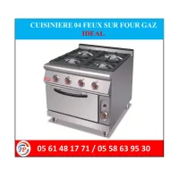 CUISINIERE 04 FEUX SUR FOUR GAZ IDEAL