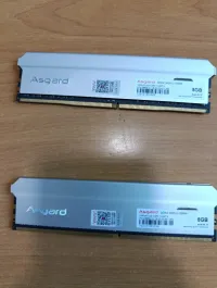 2 barrettes mémoire DDR4 ASGARD 8 Go chacune (16 Go au total)
