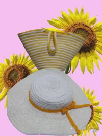 Sac été avec chapeau