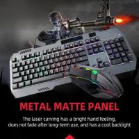 combo clavier souris filaires USB, gaming RGB (7 couleurs) JEQANG JK-968 thumbnail 4
