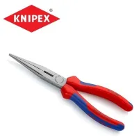 Knipex pince à becs longs droits avec partie coupante et gaines bi-matière (made in Germany)