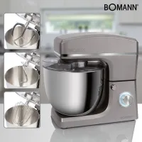 Bomann Robot Pétrin Multifonction 10L 1500W - Km 6036 Cb -Argent