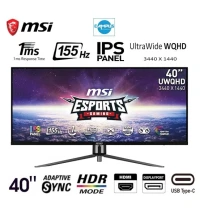 ECRAN MSI MAG401QR 40''- 1MS - 155HZ - WQHD 2K - IPS - HDR 400 - Adaptive-Sync