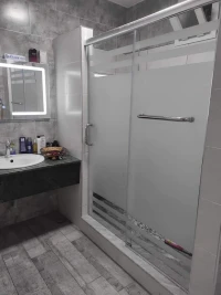 Cabine De Douche En verre trompé 