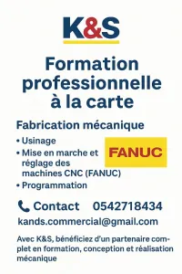 FORMATION CNC tournage fraisage
