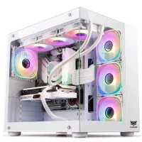BOITIER GAMING HYBROK TITAN EVO WHITE 7 FANS ARGB