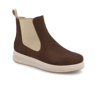 Fly Flot - Leather Woman Ankle Boot Dark-Brown thumbnail 3