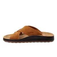 Fly Flot - Leather Man Slipper Tan thumbnail 4