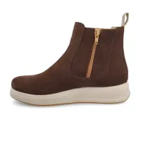 Fly Flot - Leather Woman Ankle Boot Dark-Brown thumbnail 4