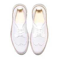 Cole Haan - Zerogrand Revel Stitchlite Oxfords Harbor Mist & White Knit Leather White thumbnail 5
