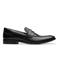 Clarks - Brandon Step Black Leather thumbnail 2