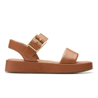 صنادل-clarks-alda-strap-tan-leather-شراقة-الجزائر