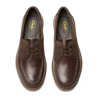Clarks - Bratton Boat Dark Brown Lea thumbnail 5