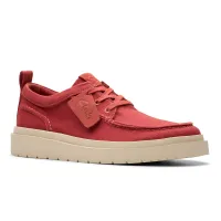 Clarks - Polden Moc Red Canvas thumbnail 3