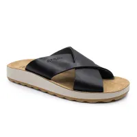 Fly Flot - Leather Woman Slipper Black thumbnail 3