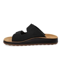 Fly Flot - Leather Man Slipper Black thumbnail 4