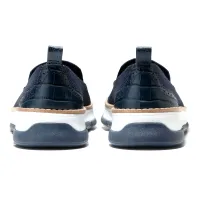 Cole Haan - Zerogrand Revel Stitchlite Venetians Navy Blazer Knit Croc Print White thumbnail 4