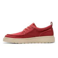 Clarks - Polden Moc Red Canvas thumbnail 4