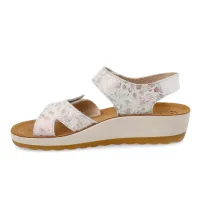 Fly Flot - Leather Woman Sandal Light Grey thumbnail 4