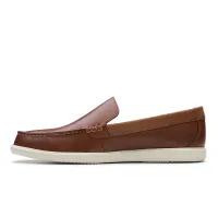 Clarks - Bratton Loafer Dark Tan Lea thumbnail 4