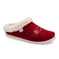 Fly Flot - Cloth Woman Slipper Burgundy thumbnail 3