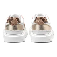 Cole Haan - Grandpro Carissa Sneakers White Silver Birch Suede Soft Gold Cameo Rose Snake Print thumbnail 4