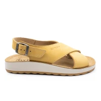 صنادل-fly-flot-leather-woman-sandal-yellow-شراقة-الجزائر