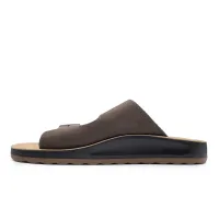 Fly Flot - Leather Man Slipper Dark-Brown thumbnail 4