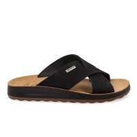 صنادل-fly-flot-leather-man-slipper-black-شراقة-الجزائر