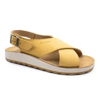 Fly Flot - Leather Woman Sandal Yellow thumbnail 3