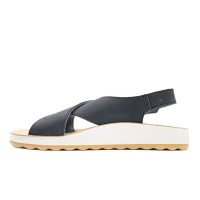 Fly Flot - Leather Woman Sandal Black thumbnail 4