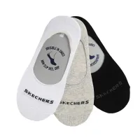 جوارب-skechers-3pk-mens-non-terry-liner-white-grey-شراقة-الجزائر