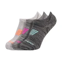 جوارب-skechers-3pk-women-non-terry-no-show-grey-multi-شراقة-الجزائر