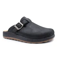 Fly Flot - Leather Man Slipper Black thumbnail 3