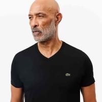 Lacoste T-shirt coton Pima léger col V thumbnail 3