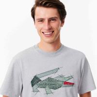Lacoste T-shirt coton épais crocodile graphique thumbnail 3